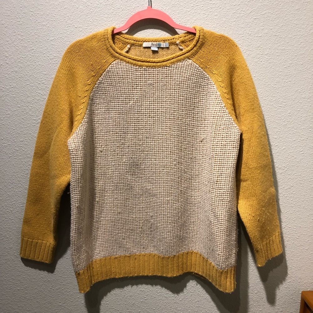 Boden Yellow & Cream Sweater